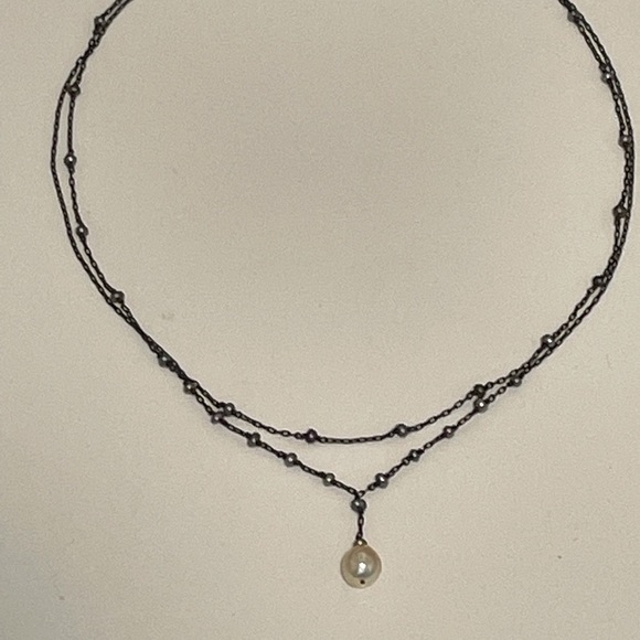 RARE! Vintage 1990’s Ten Thousand Things Double Strand Tahitian Pearl Necklace - Picture 2 of 8